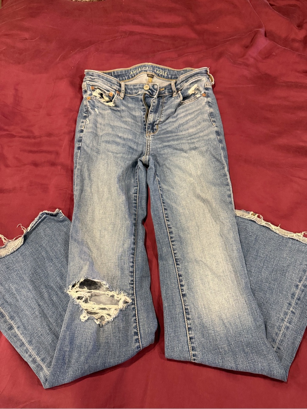 Light Blue Distressed Women’s Jeans